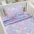 Εικόνα της BEBE ΣΕΤ ΣΕΝΤΟΝΙΑ ENHANCED RAINBOW LILAC 120X180