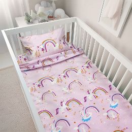 Εικόνα της BEBE ΣΕΤ ΣΕΝΤΟΝΙΑ RAINBOW GALLOP PINK 120X180
