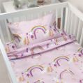 Εικόνα της BEBE ΣΕΤ ΣΕΝΤΟΝΙΑ RAINBOW GALLOP PINK 120X180
