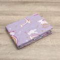 Εικόνα της BEBE ΣΕΤ ΣΕΝΤΟΝΙΑ RAINBOW GALLOP LILAC 120X180