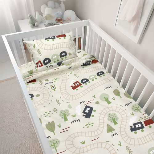 Εικόνα της BEBE ΣΕΤ ΣΕΝΤΟΝΙΑ FOREST EXPRESS GREEN 120X180
