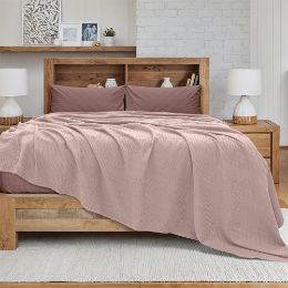 Εικόνα της Κουβέρτα Ημίδιπλη (170x240) Πικέ Cocoon Ροζ