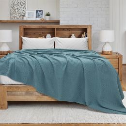 Εικόνα της Κουβέρτα King Size (240x260) Πικέ Cocoon Πετρόλ