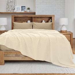 Εικόνα της Κουβέρτα King Size (240x260) Πικέ Cocoon Εκρού