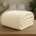Εικόνα της Κουβέρτα Υπέρδιπλη (220x240) Fleece Napnest Εκρού