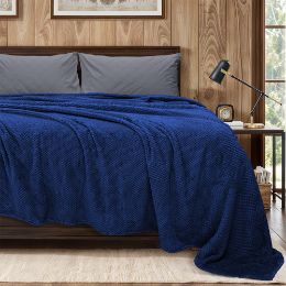 Εικόνα της Κουβέρτα Υπέρδιπλη (220x240) Fleece Napnest Σκούρο Μπλε