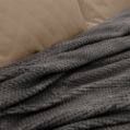 Εικόνα της Κουβέρτα Υπέρδιπλη (220x240) Fleece Napnest Σκούρο Γκρι