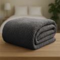 Εικόνα της Κουβέρτα Υπέρδιπλη (220x240) Fleece Napnest Σκούρο Γκρι