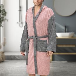 Εικόνα της Μπουρνούζι με κουκούλα Large Revel Ροζ