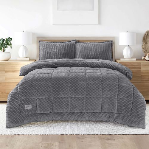 Εικόνα της Κουβερτοπάπλωμα Μονό (160x220) Lofti Γκρι