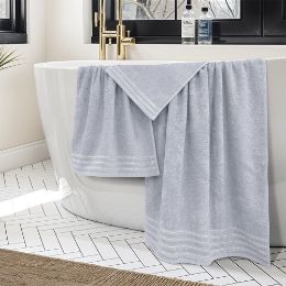 Εικόνα της Σετ πετσέτες 3τμχ (30x50,50x90,70x140) Veluva Ανοιχτό Γκρι