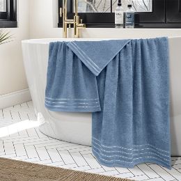 Εικόνα της Σετ πετσέτες 3τμχ (30x50,50x90,70x140) Veluva Πετρόλ