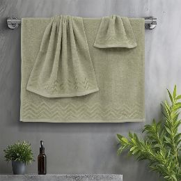 Εικόνα της Σετ πετσέτες 3τμχ (30x50,50x90,70x140) Wavie Λεμονί