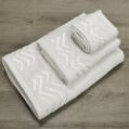 Εικόνα της Σετ πετσέτες 3τμχ (30x50,50x90,70x140) Wavie Εκρού