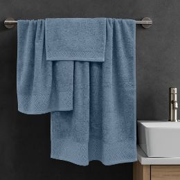 Εικόνα της Σετ πετσέτες 3τμχ (30x50,50x90,70x140) Serapha Πετρόλ