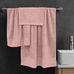 Εικόνα της Σετ πετσέτες 3τμχ (30x50,50x90,70x140) Serapha Κοραλί