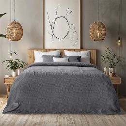 Εικόνα της Κουβέρτα Μονή (160x220) Flannel Lofti Γκρι