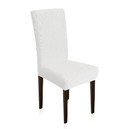 Εικόνα της Κάλυμμα Καρέκλας Ελαστικό Elegance Λευκό