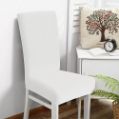 Εικόνα της Κάλυμμα Καρέκλας Ελαστικό Elegance Λευκό
