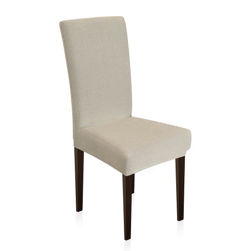 Εικόνα της Κάλυμμα Καρέκλας Ελαστικό  Elegance Μπεζ