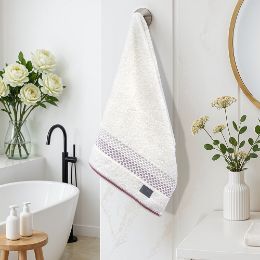 Εικόνα της Πετσέτα Προσώπου (50x90) Igalo Λευκό/Ροζ