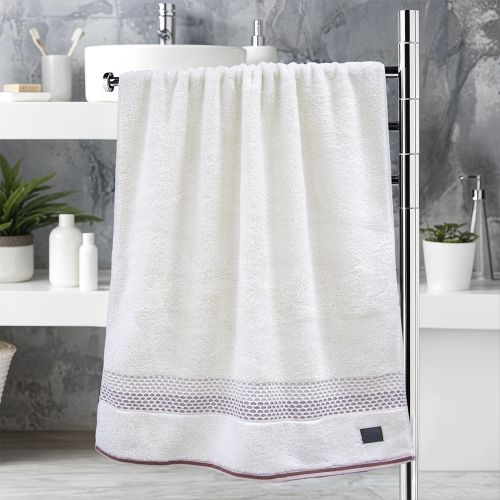 Εικόνα της Πετσέτα Σώματος (70x140) Igalo Λευκό/Ροζ