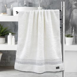 Εικόνα της Πετσέτα Σώματος (70x140) Igalo Λευκό/Ασημί