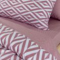 Εικόνα της Σετ Παπλωματοθήκη Μονή (160X240) Ikat Dusty Pink