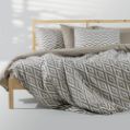 Εικόνα της Σετ Σεντόνια Υπέρδιπλα (240x260) Ikat Μπεζ