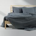 Εικόνα της Σετ Σεντόνια King Size (260X270) Ikat Σκούρο Γκρι