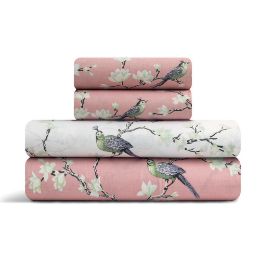 Εικόνα της Σετ Σεντόνια King Size (260X270) Parrots Σομόν