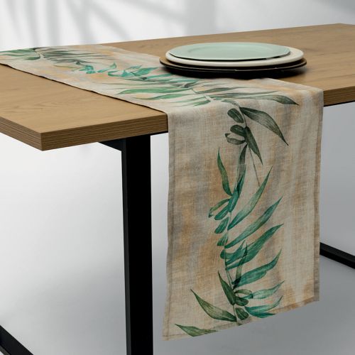 Εικόνα της Τραβέρσα Foresta 40x160 Εκρού-Πράσινο