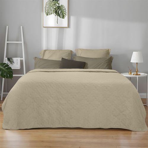 Εικόνα της ΚΟΥΒΕΡΛΙ LIPE BEIGE 160Χ220